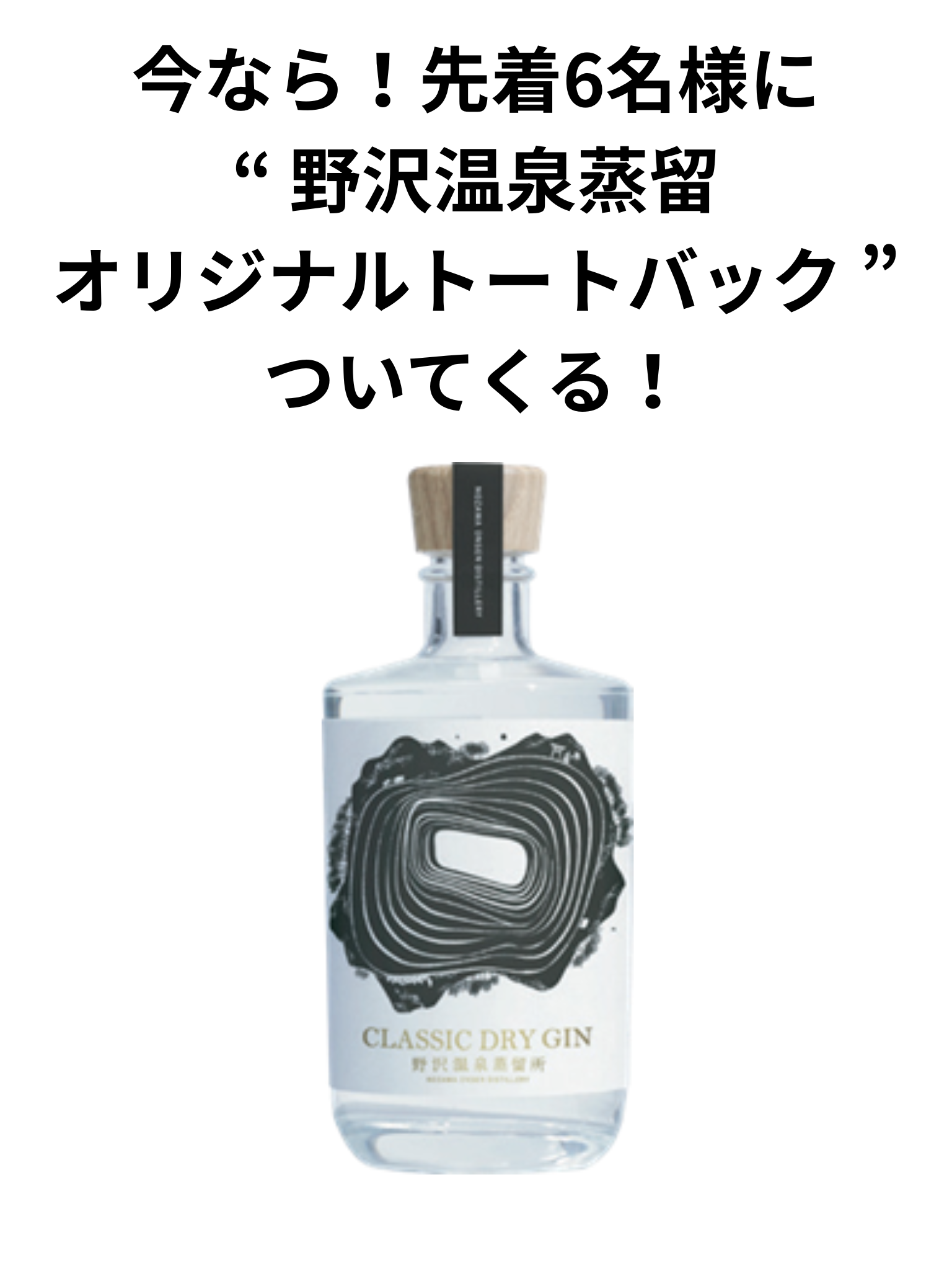 クラシック ドライ ジン500ml 野沢温泉蒸溜所