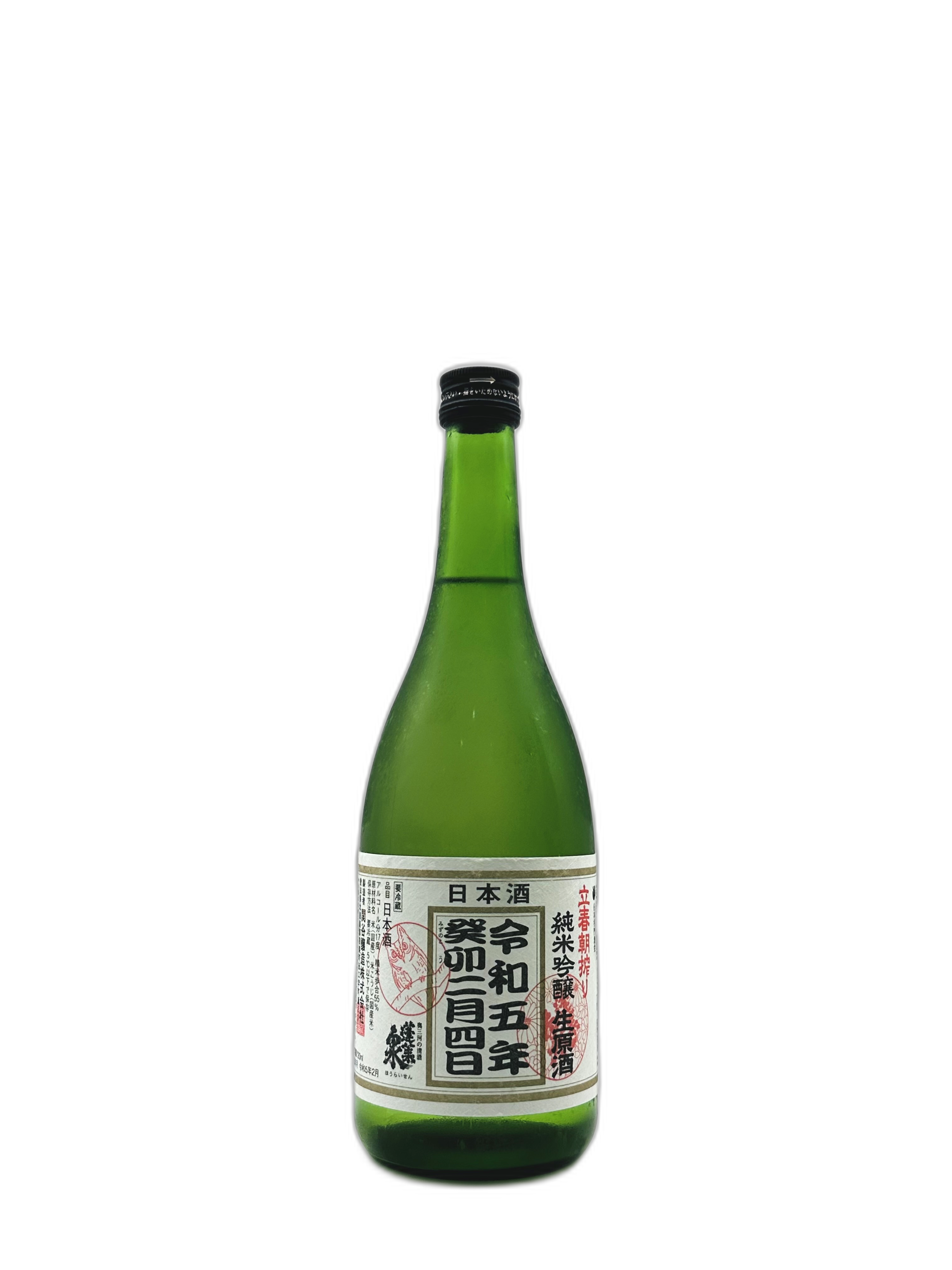 蓬莱泉 令和五年立春朝搾り 純米吟醸生原酒 720ml 関谷醸造